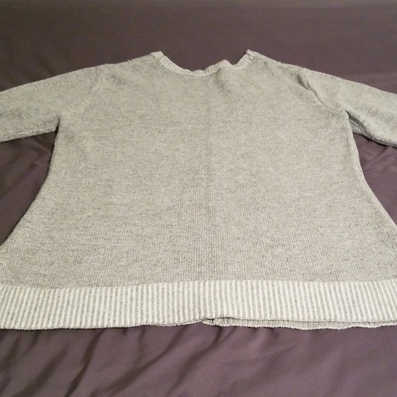 Lane Bryant cardigan sweater lt. Gray sz 18/20 - Picture 5 of 5